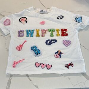 Lola + The Boys Swiftie Patch Tee - White